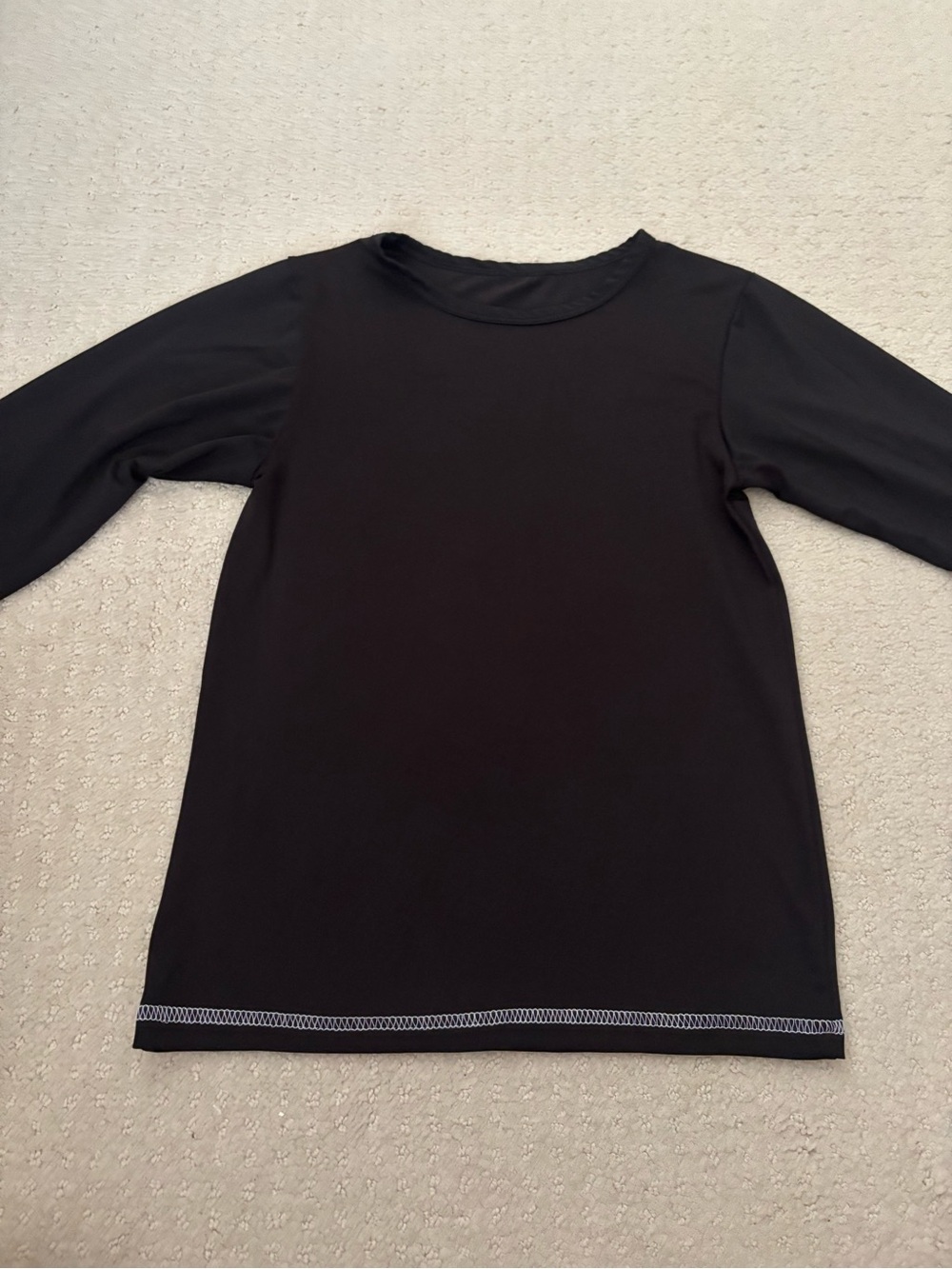 Black Bear Boys Apparel Youth Black Long Sleeve Swim Shirt Long Sleeve Top